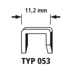 Wolfcraft agrafes  dos large type 053 1400 pcs 8 mm 7030000