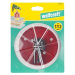 Wolfcraft scie cloche 112 mm bi - mtal rouge 5496000