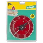 Wolfcraft scie cloche 152 mm bi - mtal rouge 5498000