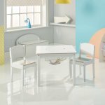 Worlds apart ensemble de table et chaises 3 pcs blanc