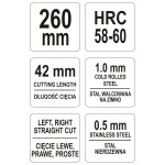 Yato cisaille à coupe circulaire 260 mm rouge Yato cisaille à coupe circulaire 260 mm rouge