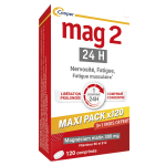 Mag 2 24h complément alimentaire magnésium marin, vitamine b6 & b12 120 comprimés Mag 2 24h complément alimentaire magnésium marin, vitamine b6 & b12 120 comprimés