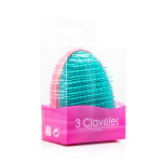 3 claveles brosse dmlante manche fuschia picots turquoise petit modle