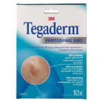 3m tegaderm pansement adhsif transparent strile 10x12cm 10 units