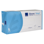 Abena gants vinyle non poudrs taille l 100 units