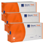 Abena gants vinyle non poudrs taille m - 100 units - lot de 3