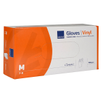 Abena gants vinyle non poudrs taille m 100 units