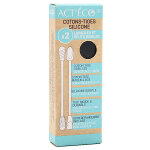 Act'éco double coton tige réutilisable silicone et embout maquillage noir Act'éco double coton tige réutilisable silicone et embout maquillage noir