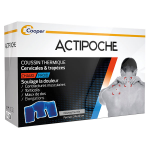 Actipoche coussin thermique contractures musculaires cervicales et trapezes gel