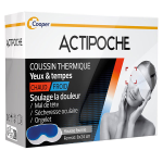 Actipoche coussin thermique mal de tte masque yeux et tempes gel