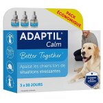 Adaptil calm recharges pour diffuseur anti - stress pour chiens mode d'action naturel lot de 3