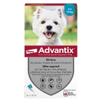 Advantix chien solution antiparasitaire petite race 4 à 10kg 6 pipettes Advantix chien solution antiparasitaire petite race 4 à 10kg 6 pipettes
