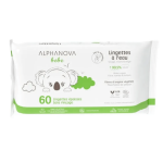 Alphanova lingettes � l'eau sans parfum b�b� 60 unit�s