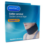 Alvita collier cervical souple c1 7, 5cm noir t1 Alvita collier cervical souple c1 7, 5cm noir t1