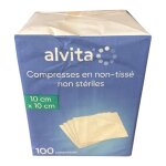 Alvita compresse non - tiss�e non st�rile 10 x 10cm 100 unit�s