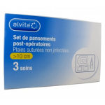 Alvita set de pansement post - op plaies > 10cm 3 unit�s