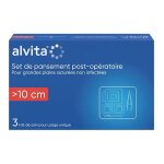Alvita set de pansement post - op plaies > 10cm 3 unit�s