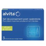 Alvita set de pansement post - op plaies > 5cm et < 10cm 3 unit�s