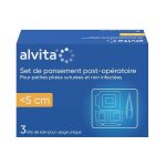 Alvita set de pansement post - op plaies < 5cm 3 unit�s