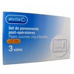 Alvita set de pansement post - op plaies < 5cm 3 unit�s