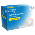 Alvita sparadrap microporeux 2, 5cm x 9, 14m dévidoir Alvita sparadrap microporeux 2, 5cm x 9, 14m dévidoir