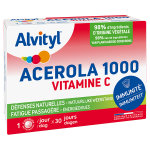 Alvityl acerola 1000 vitamine c 30 comprimés à croquer Alvityl acerola 1000 vitamine c 30 comprimés à croquer