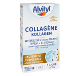 Alvityl collag�ne - hydrolys� d?origine marine type i & iii - 5 000 mg - 12 sticks