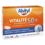 Alvityl vitalit 50 + 12 vitamines, 8 minraux, plantes et lutine 30 comprims