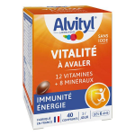 Alvityl vitalit� � avaler 12 vitamines et 8 min�raux d�s 6 ans 40 comprim�s