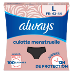 Always culotte menstruelle lavable l flux modr  abondant 1 unit