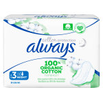 Always serviettes cotton protection night 9 units