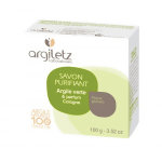 Argiletz savon naturel purifiant argile verte parfum cologne 100g