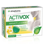 Arkopharma activox adoucit la gorge ar�me menthe eucalyptus 24 pastilles