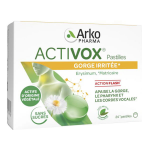 Arkopharma activox adoucit la gorge menthe eucalyptus 24 pastilles