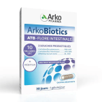Arkopharma arkobiotics supraflor flore intestinale 3 souches probiotiques 30 g�lules