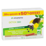 Arkopharma arkofluides dtox bio radis noir 20 ampoules