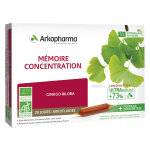 Arkopharma arkofluides ginkgo biloba mmoire concentration 20 ampoules