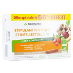 Arkopharma arkofluides stimulant physique bio 20 ampoules + 10 ampoules offertes