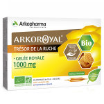 Arkopharma arkoroyal trsor de la ruche gele royale 1000mg bio 20 ampoules