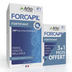 Arkopharma forcapil fortifiant cheveux et ongles zinc vitamine b 180 + 60 glules