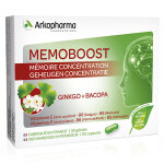 Arkopharma memoboost ginkgo et bacopa & vitamines e et b 30 glules