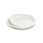Assiette  rebord blanc