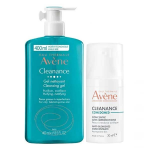 Avne cleanance gel nettoyant 400ml + comedomed concentr anti - imperfections 30ml