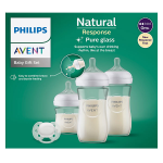 Avent coffret natural response 3 biberons verre