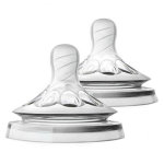 Avent natural ttines silicone dbit lent 0m lot de 2