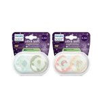 Avent scf094 / 11 sucette ultra soft nuit 06m mix