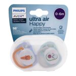 Avent sucette ultra air 0 - 6m mixte lot de 2