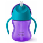 Avent tasse  paille mauve bleu 200ml