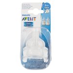 Avent ttines silicone dbit moyen 3 trous boite de 2