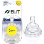Avent ttines silicone nouveau - n 1 trou boite de 2